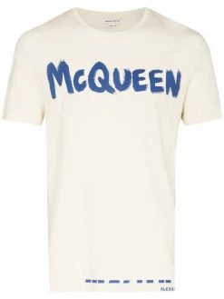 Alexander McQueen graffiti short sleeve T-shirt