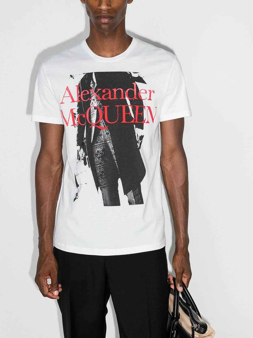 Alexander McQueen Photograph print T shirt 2 Alexander McQueen photograph-print T-shirt