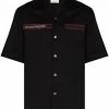 Alexander McQueen logo-tape short-sleeve shirt