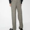Alexander McQueen check-pattern tailored trousers