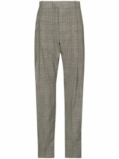 Alexander McQueen check-pattern tailored trousers