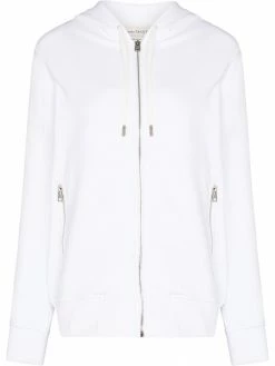 Alexander McQueen logo-tape zip-up cardigan
