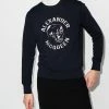 Alexander McQueen embroidered skull logo sweatshirt
