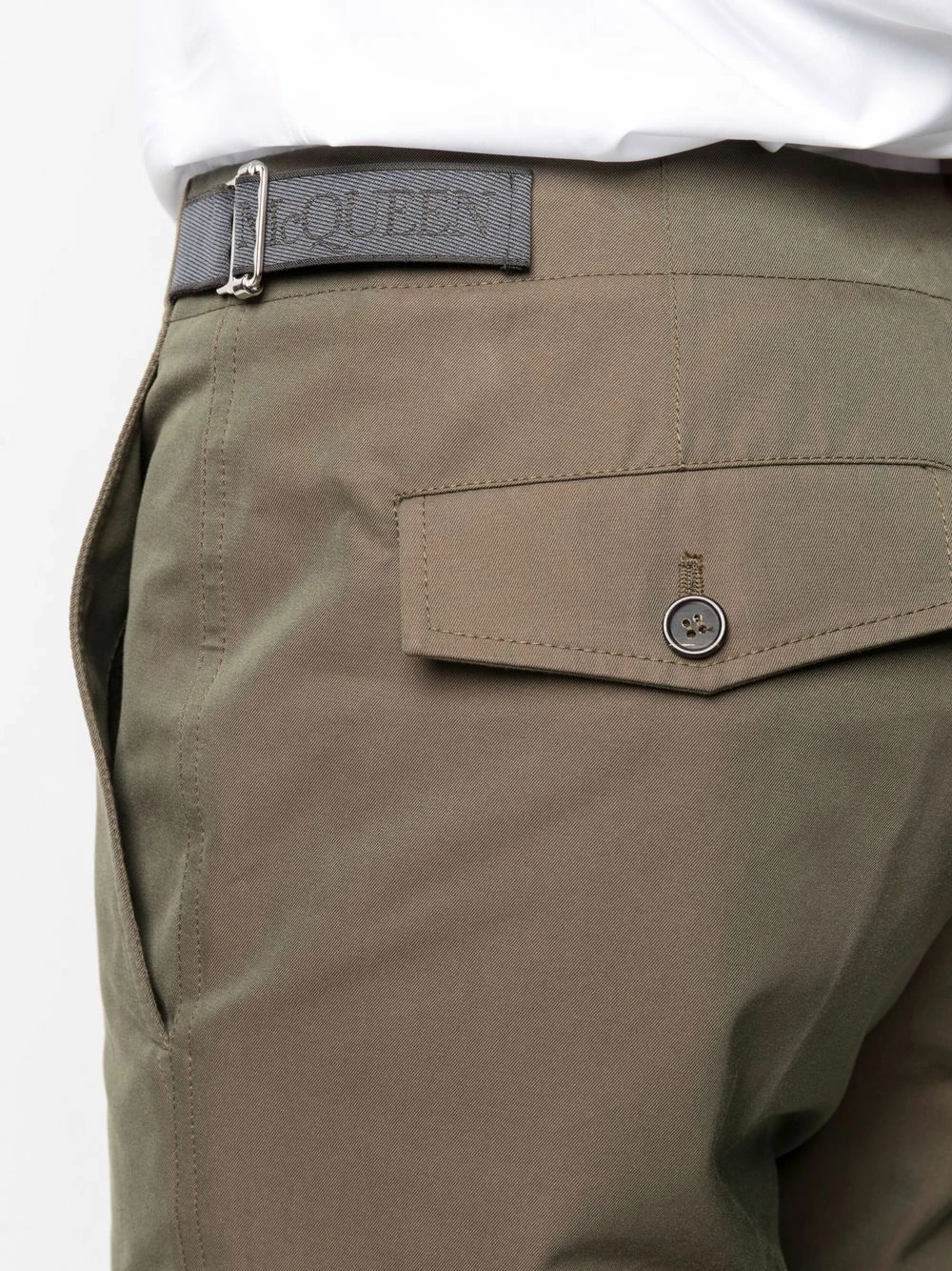 Alexander McQueen Logo strap tailored trousers 5 Alexander McQueen logo-strap tailored trousers