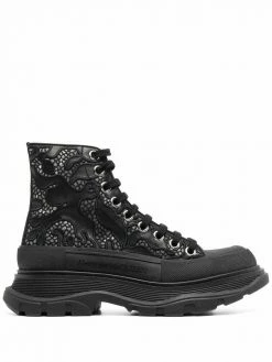 Alexander McQueen embossed-logo lace-up sneakers