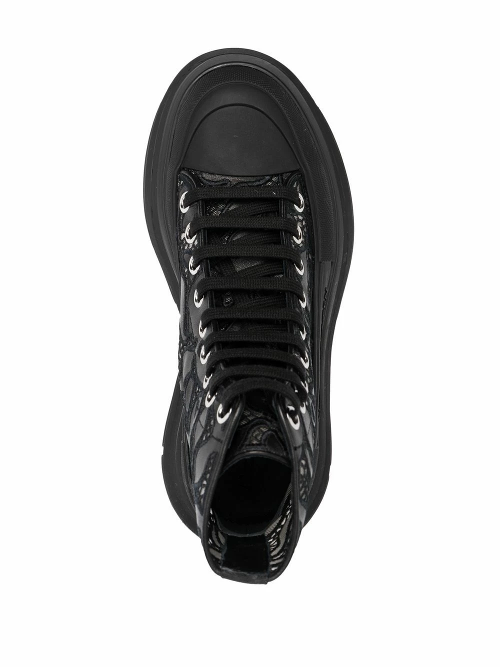 Alexander McQueen Embossed logo lace up sneakers 4 Alexander McQueen embossed-logo lace-up sneakers