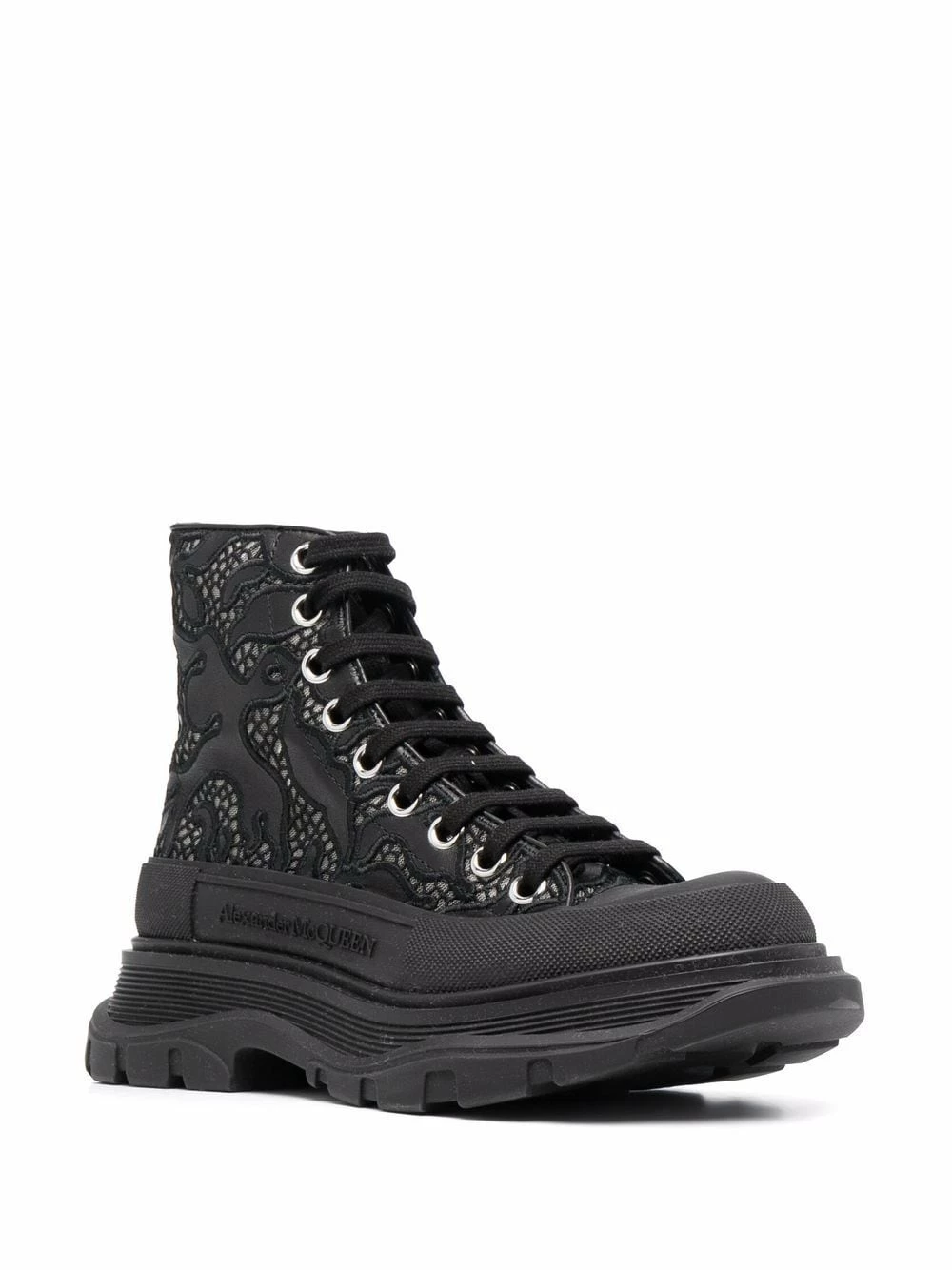 Alexander McQueen Embossed logo lace up sneakers 2 Alexander McQueen embossed-logo lace-up sneakers