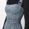 Alexander McQueen Square neck denim dress 11 Alexander McQueen square-neck denim dress