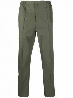 Alexander McQueen logo-strap trousers