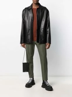 Alexander McQueen logo-strap trousers