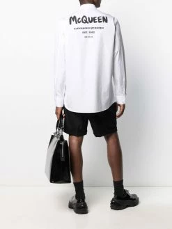 Alexander McQueen logo print shirt