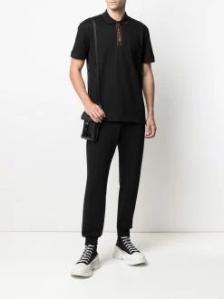 Alexander McQueen logo band polo shirt