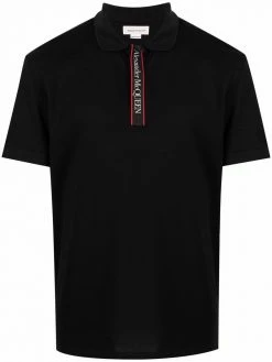 Alexander McQueen logo band polo shirt