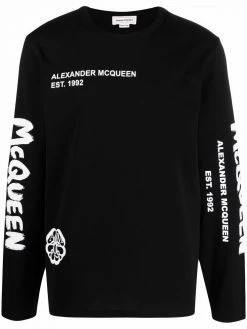 Alexander McQueen Typographic Skull print T-shirt