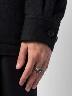 Alexander McQueen skull-detail signet ring