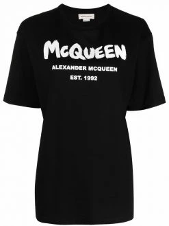 Alexander McQueen graffiti logo T-shirt