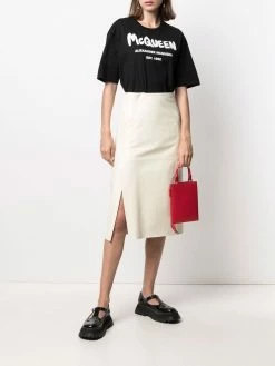 Alexander McQueen graffiti logo T-shirt