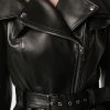 Alexander McQueen ruffle-shoulder biker jacket