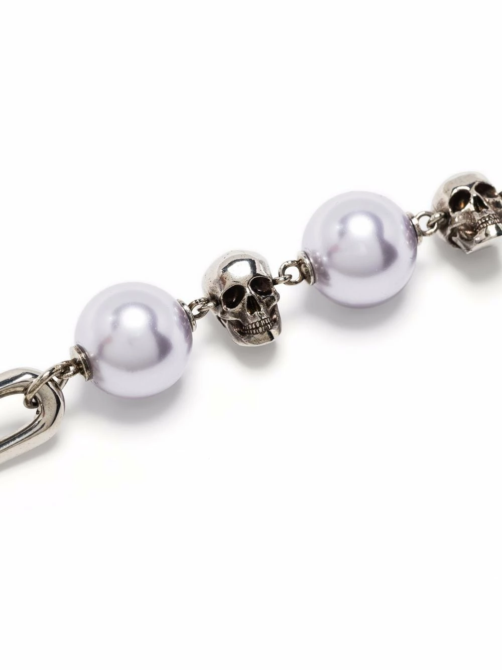 Alexander McQueen Skull pearly bead bracelet 3 Alexander McQueen skull pearly bead bracelet