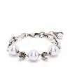 Alexander McQueen skull pearly bead bracelet