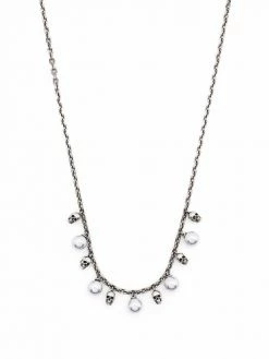 Alexander McQueen skull pearly bead necklace