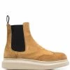 Alexander McQueen Hybrid suede Chelsea boots