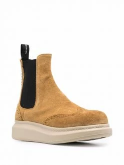 Alexander McQueen Hybrid suede Chelsea boots