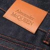 Alexander McQueen contrast-stitch straight-leg jeans
