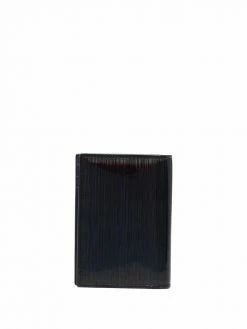 Alexander McQueen textured logo-print cardholder