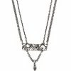 Alexander McQueen skull-embellished layered necklace