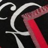 Alexander McQueen logo-intarsia wool scarf