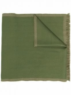 Alexander McQueen logo-embellished wool scarf