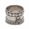 Alexander McQueen skull-engraved thick ring