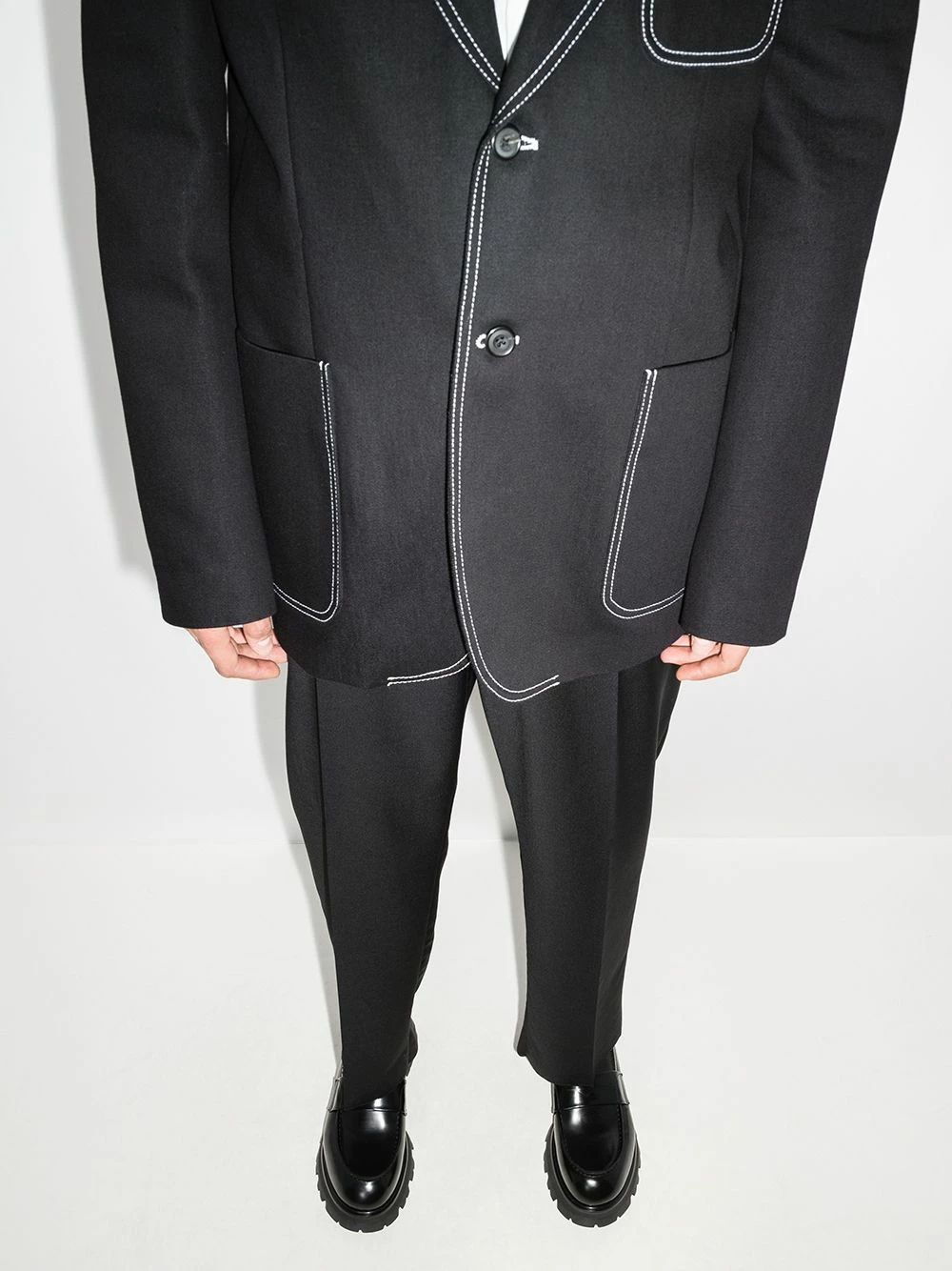 Alexander McQueen Lug sole penny loafers 3 Alexander McQueen lug-sole penny loafers