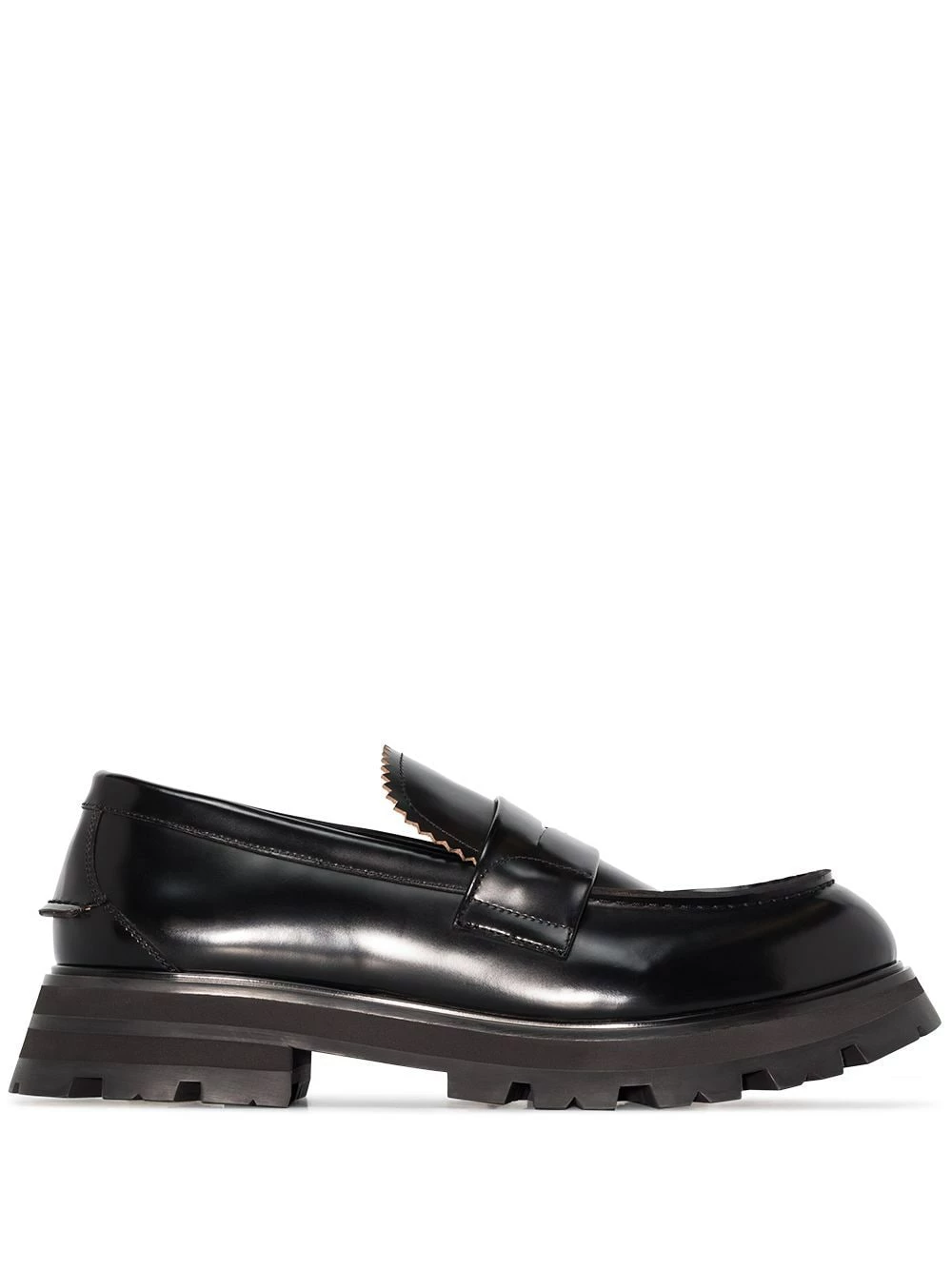 Alexander McQueen Lug sole penny loafers 1 Alexander McQueen lug-sole penny loafers