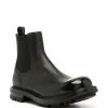 Alexander McQueen contrast-toecap leather boots
