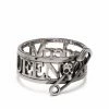 Alexander McQueen skull safety pin ring