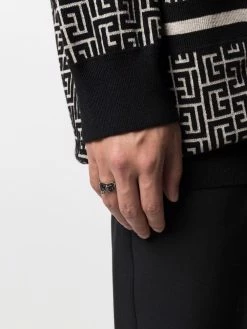 Alexander McQueen skull safety pin ring