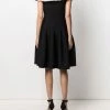 Alexander McQueen off-shoulder flared dress