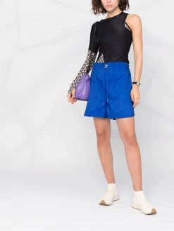 Alexander McQueen Exploded drawstring-waist shorts