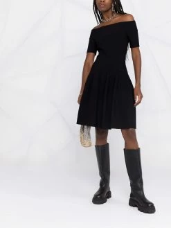 Alexander McQueen off-shoulder skater dress