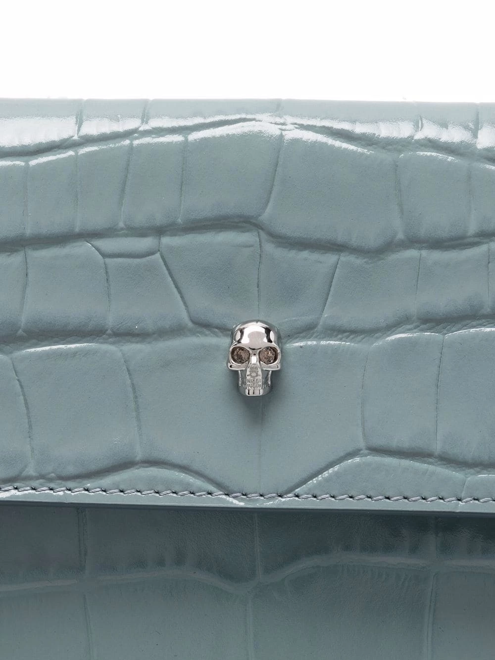 Alexander McQueen Skull detail embossed clutch bag 4 Alexander McQueen skull detail embossed clutch bag