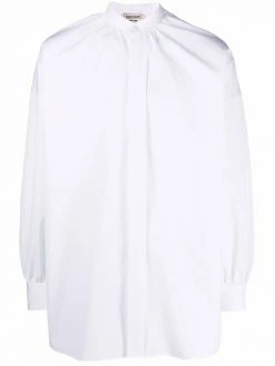 Alexander McQueen gathered sleeve dropped shoulder shirt