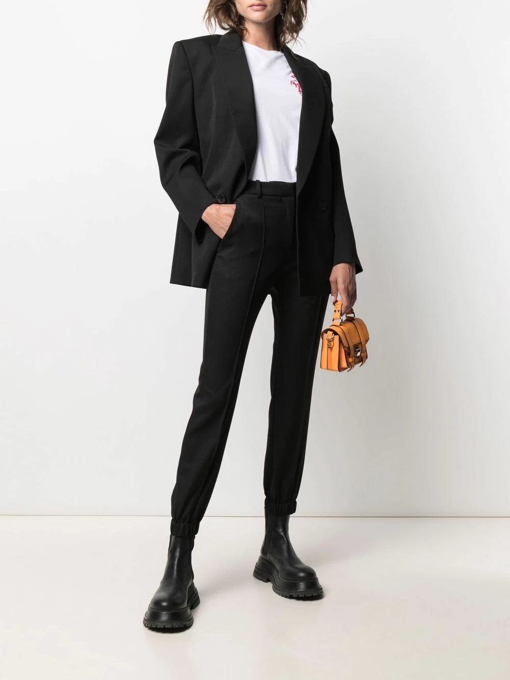 Alexander McQueen Elasticated ankle tailored trousers 2 Alexander McQueen elasticated-ankle tailored trousers