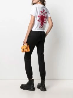 Alexander McQueen heart-print cotton T-shirt