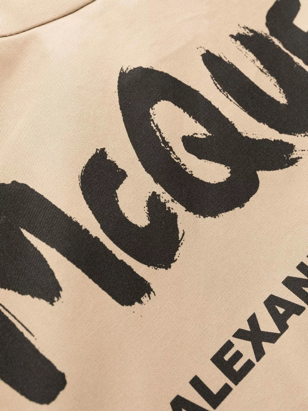 Alexander McQueen Hybrid Graffiti belted trench coat 7 Alexander McQueen Hybrid Graffiti belted trench coat