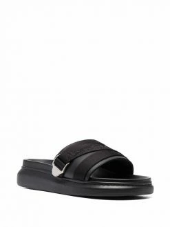 Alexander McQueen logo-strap slides