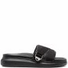 Alexander McQueen logo-strap slides
