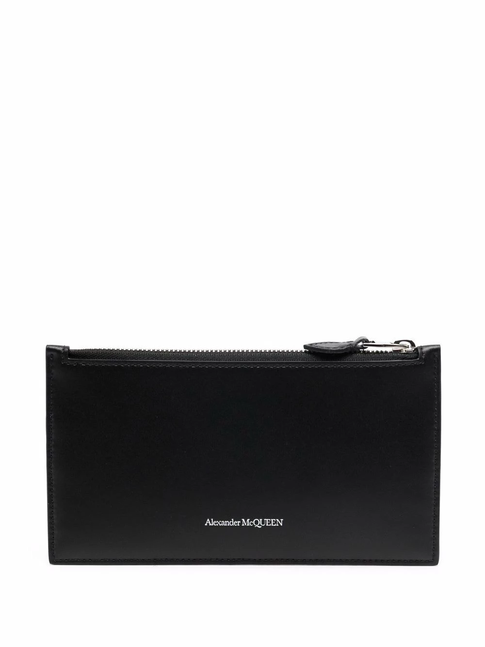 Alexander McQueen Logo print zipped cardholder 2 Alexander McQueen logo-print zipped cardholder