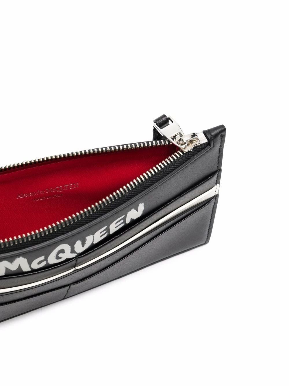 Alexander McQueen Logo print zipped cardholder 3 Alexander McQueen logo-print zipped cardholder
